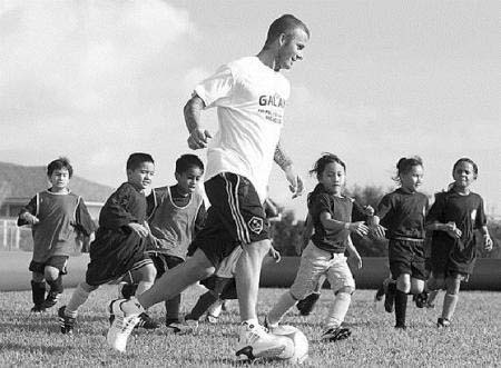 rolling soccer ball